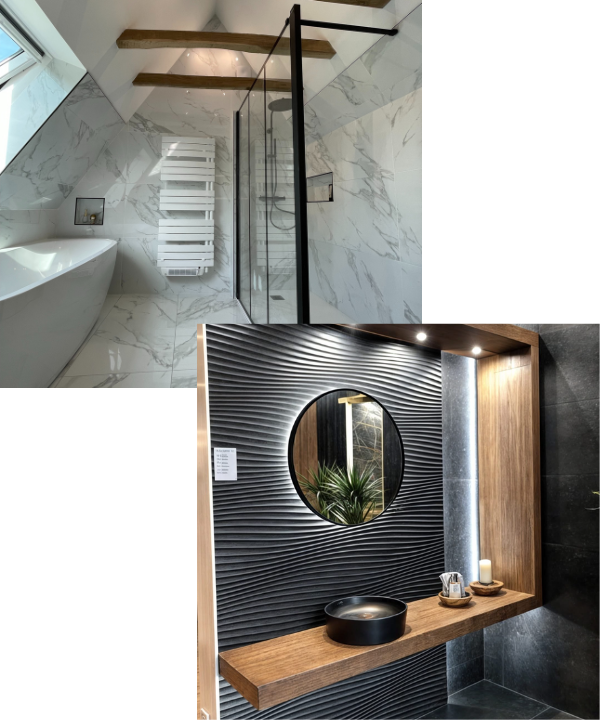 Salle de bains moderne dans le Lot Conception de salle de bain à Gramat dans le Lot